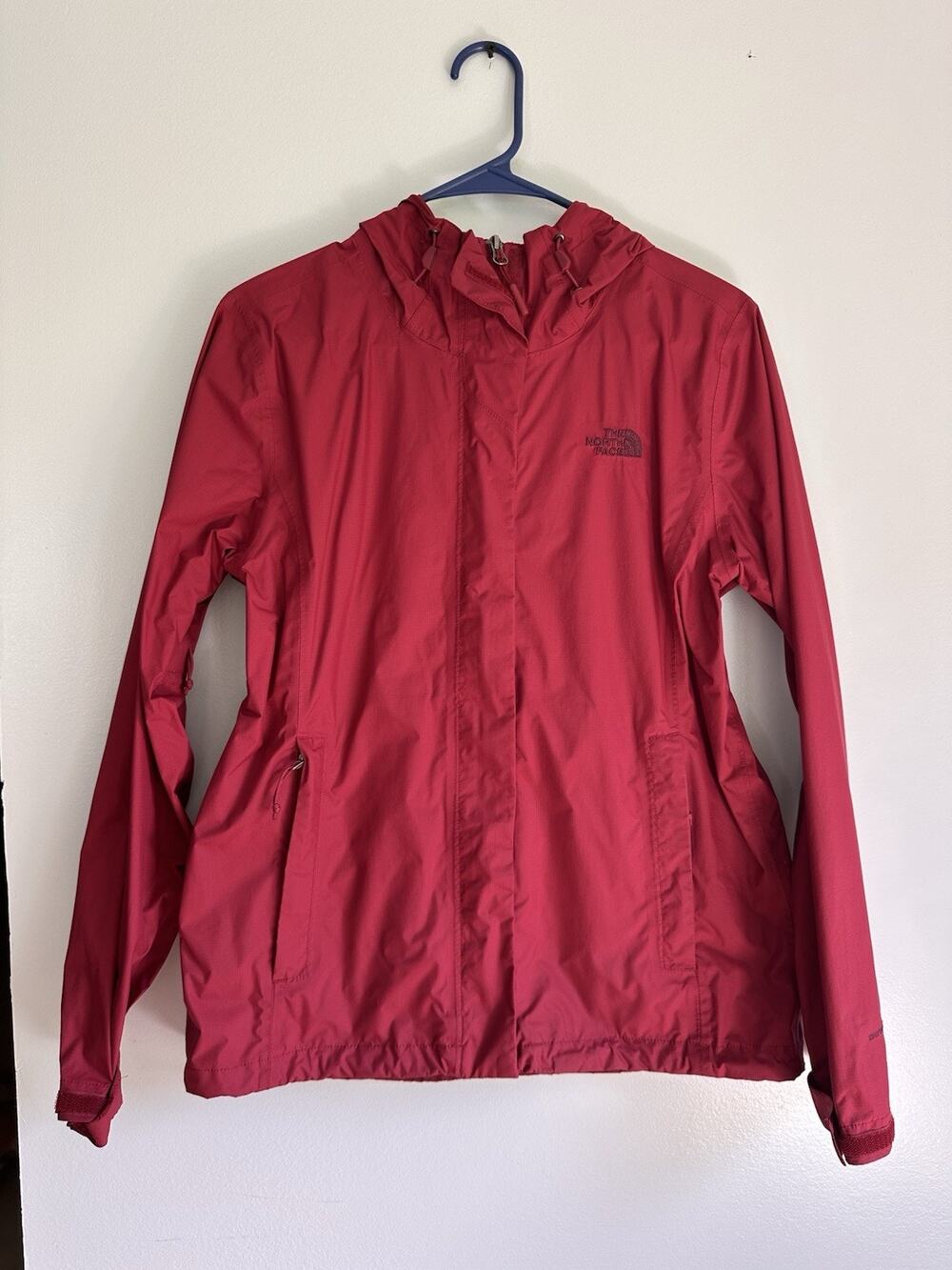 The North Face DryVent Jacket Womens Medium Raspberry Pink Hooded Windbreaker